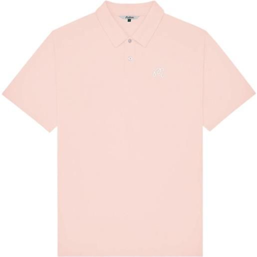 Malbon Golf fairway logo-embroidered polo shirt - rosa