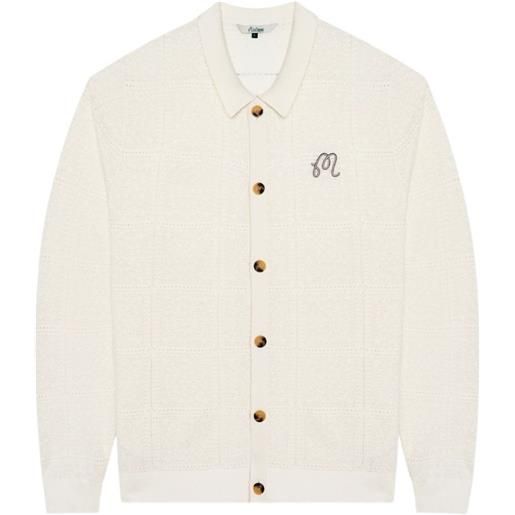 Malbon Golf resort crochet-knit cardigan - bianco