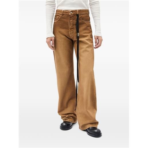 Ann Demeulemeester jeans svasati modest - marrone