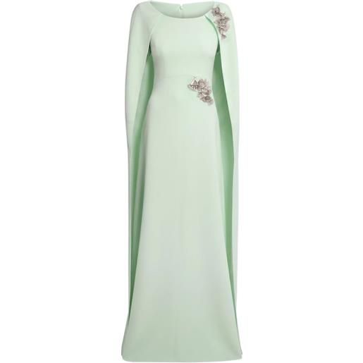 Safiyaa abito yuna lungo con decorazione - verde