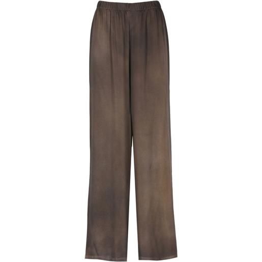 Avant Toi pantaloni a gamba ampia - marrone