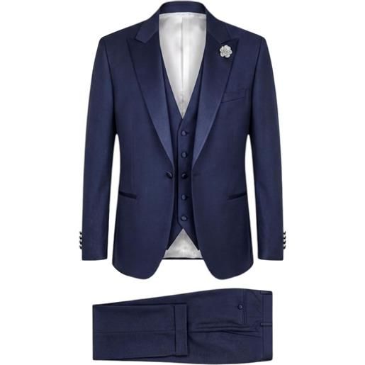 Paoloni completo tre pezzi con revers a lancia - blu