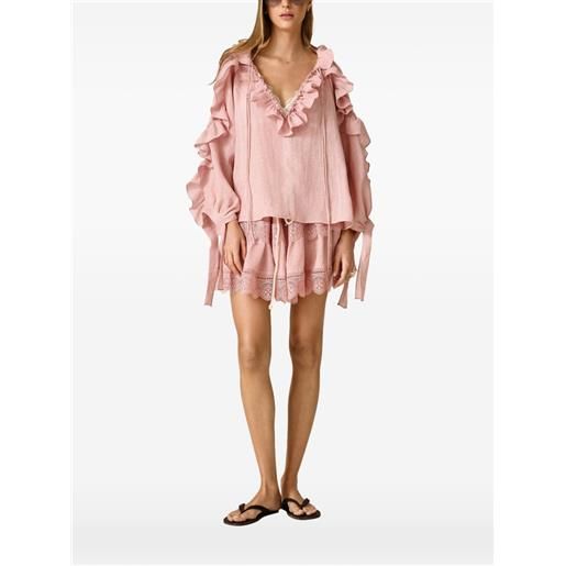 PNK blusa con ruches - rosa