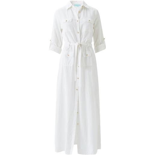 Melissa Odabash abito midi con cintura - bianco