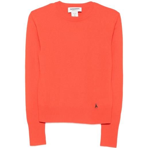 Patrizia Pepe maglione girocollo in cashmere - arancione