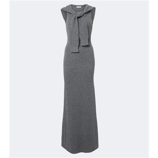 Aya Muse abito midi vao in maglia