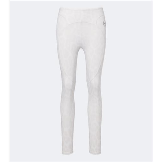 Adidas by Stella McCartney leggings con logo e stampa leopardata