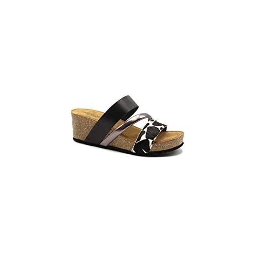 GRÜNLAND il benessere è naturale grunland cb3060 ersi ciabatta donna p. Nero-multi 36