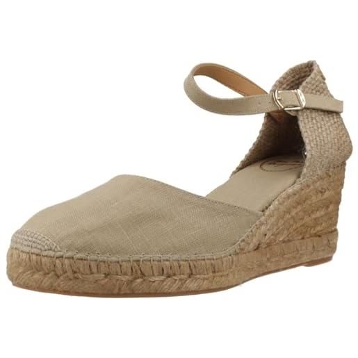 Toni Pons caldes - espadrillas con zeppa da donna vegan realizzate in lino. 