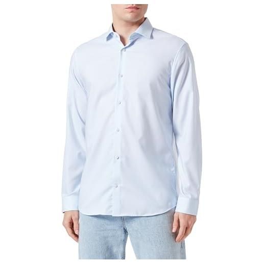 JACK & JONES jprblaparker comfort shirt l/s camicia a maniche lunghe, blu cashmere, vestibilità comoda, m uomo