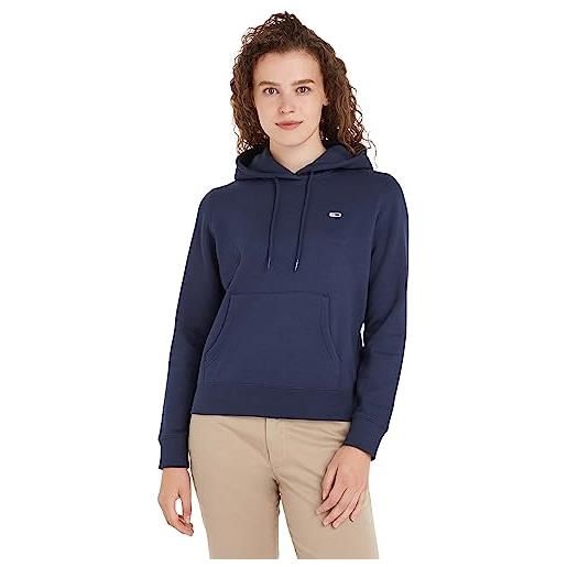 Tommy Jeans tjw regular fleece hoodie dw0dw09228 felpa con cappuccio donna (pacco da 1)