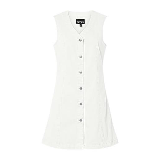 PIECES short dress pwp pcfiona-vestito corto in denim donna