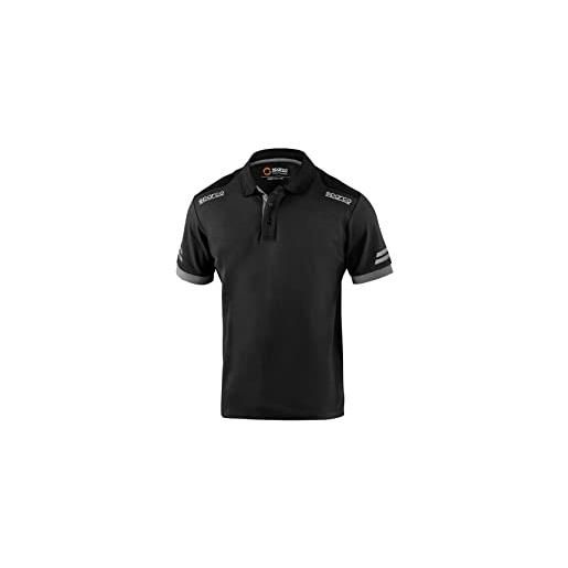 Sparco polo da lavoro tecnica da uomo traspirante estiva. Maglia piqué con spalline rinforzate, alta visibilità. Modello toledo. Taglia l