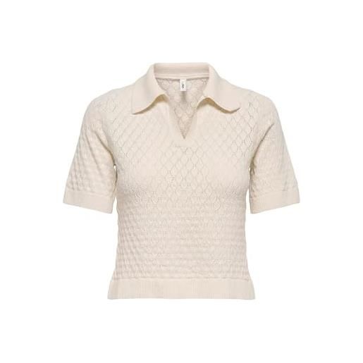 ONLY onlcosima ss structure polo knt nca, betulla, m donna