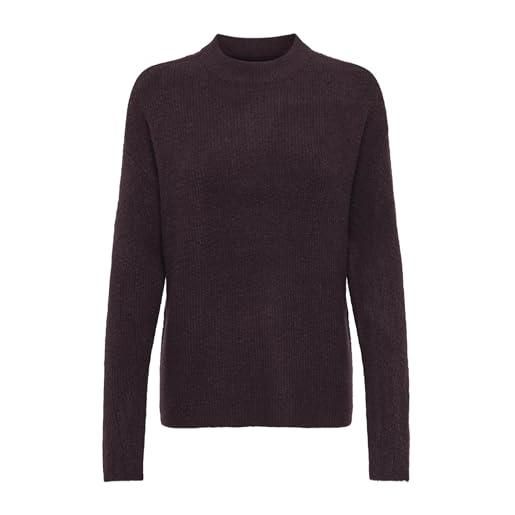 ONLY onlcamilla - maglia girocollo l/s noos knt, winetasting, m