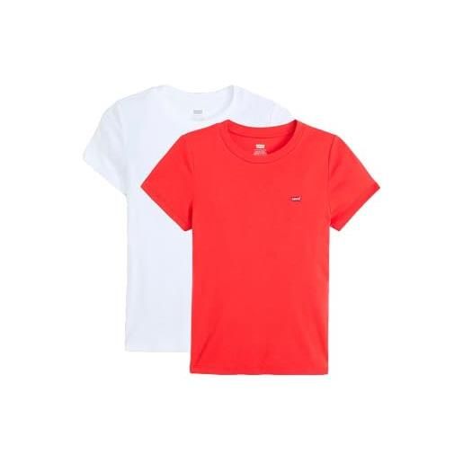 Levi's 2pack essential ss tee t-shirt donna