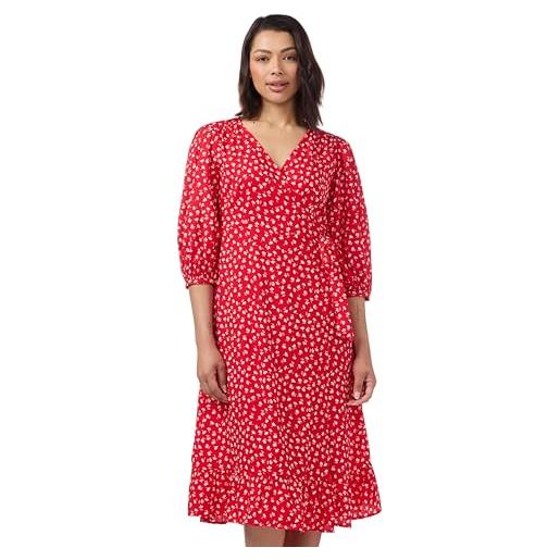 Only abito da donna, mars red/aop: fiona ditsy, m