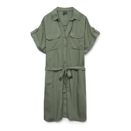 VERO MODA short shirt vmbumpy ss-maglietta corta dress wvn ga noos, laurel wreath, m donna