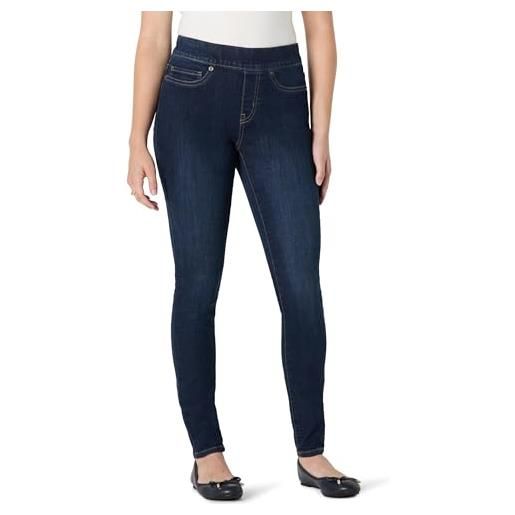 Amazon Essentials jegging da donna in denim elasticizzato a vita medio alta