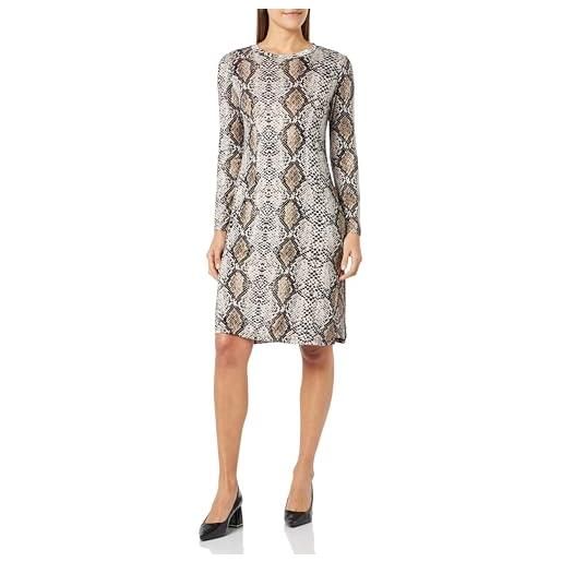 FENIA nan abito casual, pelle di serpente nero, s donna