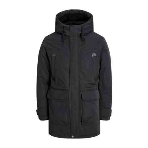 JACK & JONES parka da uomo jjepolar sn, nero, xs