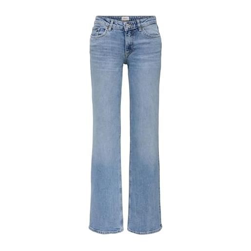 ONLY onljuicy vita alta wide leg fit jeans | wide leg fit, casual, temperatura massima di 40°c ciclo molto delicato