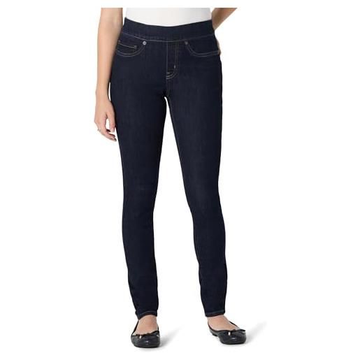Amazon Essentials jegging da donna in denim elasticizzato a vita medio alta