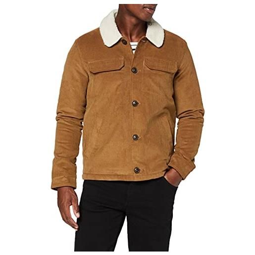 Farah kingsland cappotto, marrone (canvas 213), m uomo