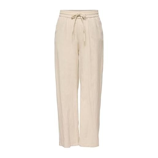 ONLY onltizana cotton loose pants wvn noos, rivestimento argento. , l