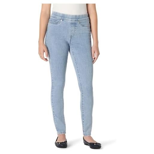 Amazon Essentials jegging da donna in denim elasticizzato a vita medio alta