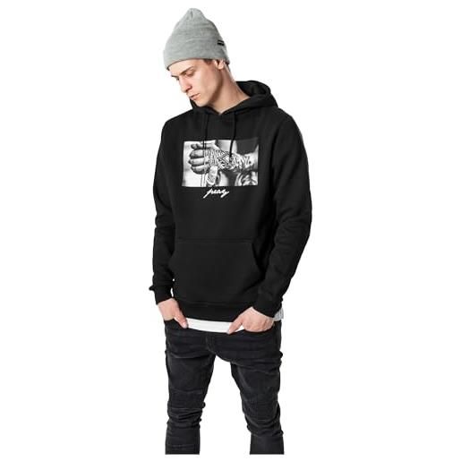 Mister Tee mt492-pray 2.0 hoody, felpa con cappuccio uomo, nero, xxl