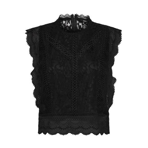 Only onlkaro s/l lace wvn top da donna