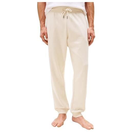 Tommy Hilfiger uomo pantaloni da jogging track pant con coulisse, avorio (newsprint), m