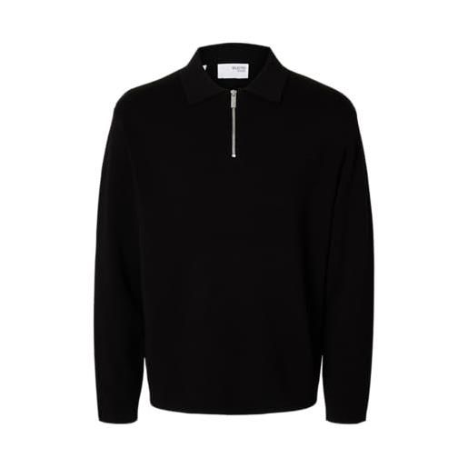 SELECTED MEN slhteller fn relaxed half zip polo noos