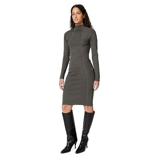 G-STAR wmn - abito a costine sottili, grigio (asfalt gd d27164-e127-b575), xl