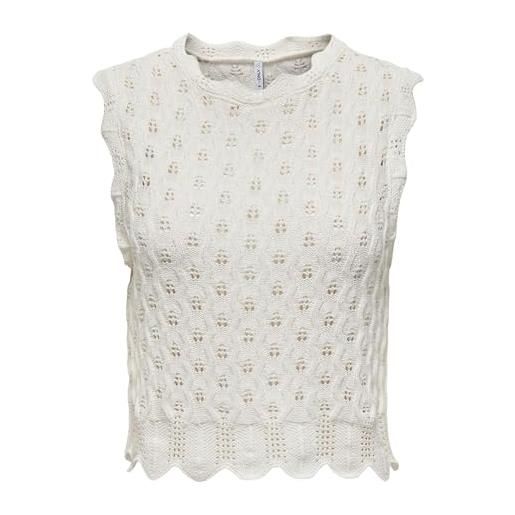 ONLY maglia femminile senza maniche, ballerino di nuvola, xs