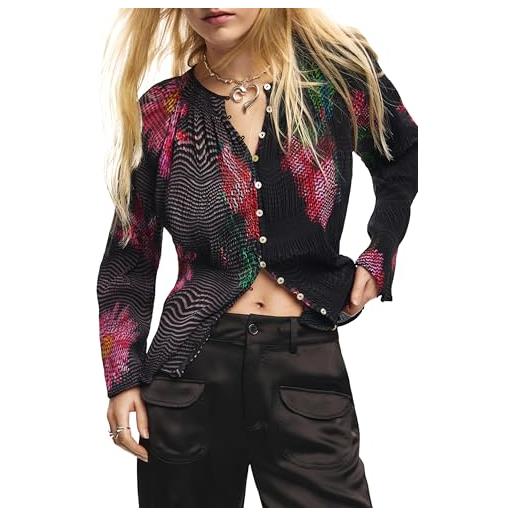 Desigual dark blouse donna (pacco da 1)