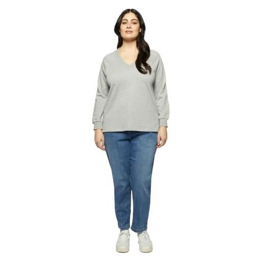 Fiorella rubino lurex sweatshirt with v-neck maglia di tuta donna (pacco da 1)