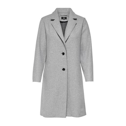 ONLY cappotto femminile onlcarrie cappotto, grigio chiaro melange 2, s