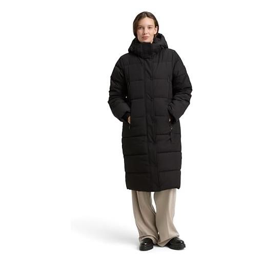 TOM TAILOR cappotto tampone da donna 1047532 con cappuccio rimovibile, 14482 - deep black, xxl