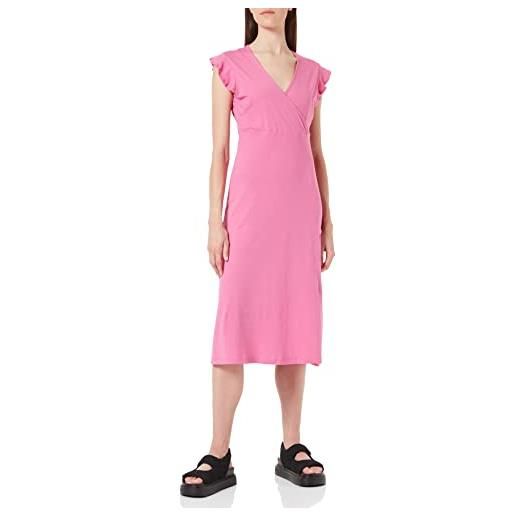 Only onlmay - abito longuette da donna, taglia l, super rosa. , s