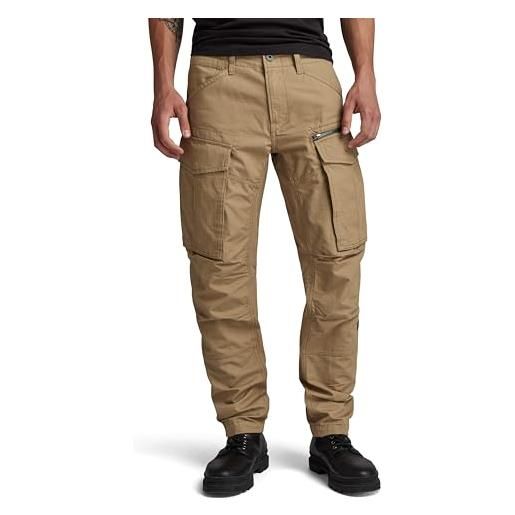 G-STAR rovic zip 3d regular tapered pants, pantaloni, uomo, marrone (dk fawn d02190-d213-7172), 29w / 30l