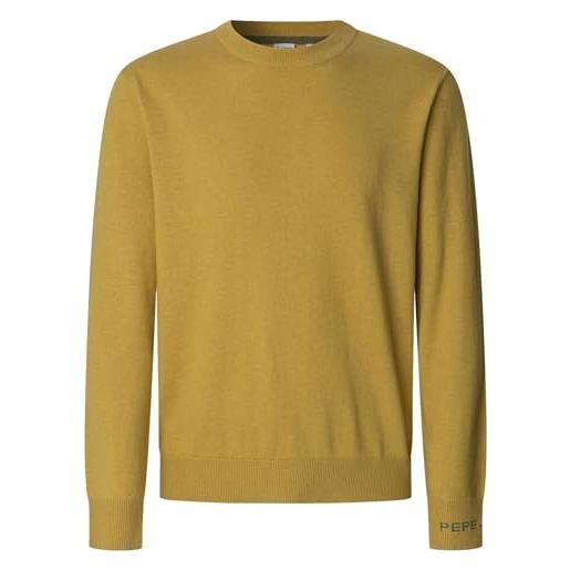 Pepe Jeans maglia girocollo andre da uomo, giallo (cast yellow), m, giallo (cast yellow), m