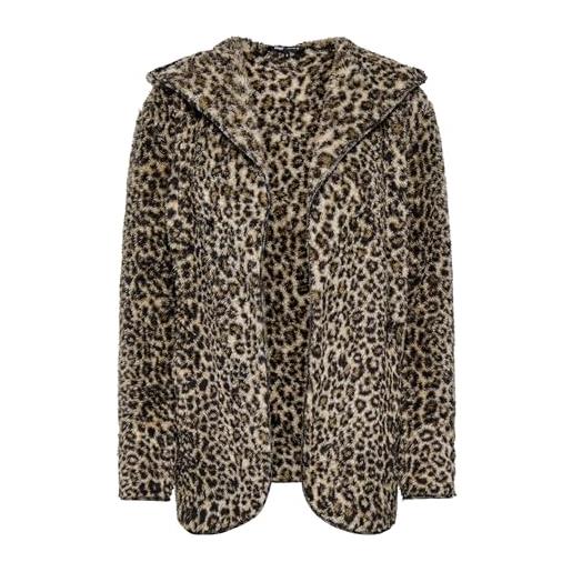 ONLY onlcontact aop hood sherpa coat cs otw, cocco tostato. , xl