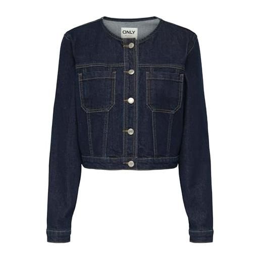ONLY jacket onljoana ls dnm-giacca mae, blu jeans scuro, x_s donna