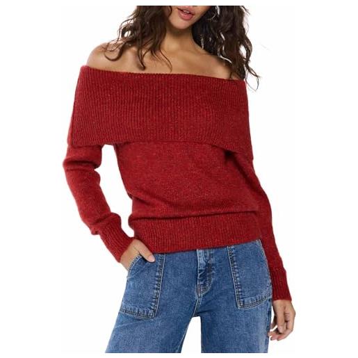 Springfield 1. Gym. Md. Sweater off shoulder maglione da donna (confezione da 1)