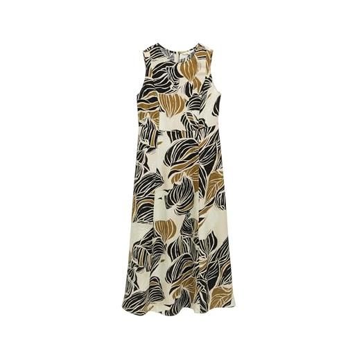 TOM TAILOR 1046482 vestito, 37999-neutral cut leaves design, 40 donna