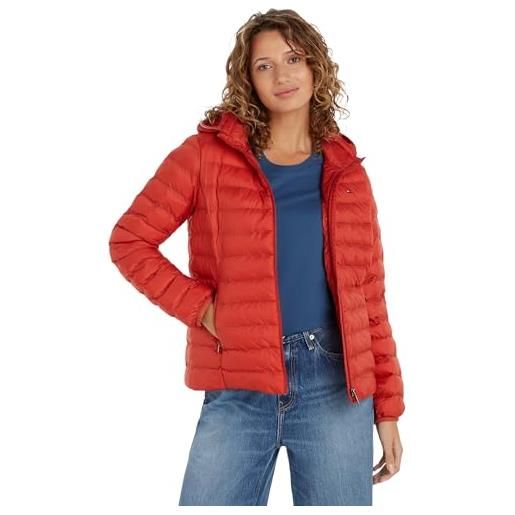 Tommy Hilfiger donna piumino padded global stripe jacket con cappuccio