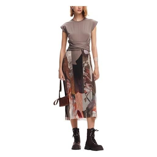 Desigual vest_lola, 6035 marron tierra, s, marrone, s