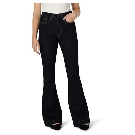 Amazon Essentials jeans a vita alta che valorizzano le forme, a zampa di elefante, super elasticizzati donna